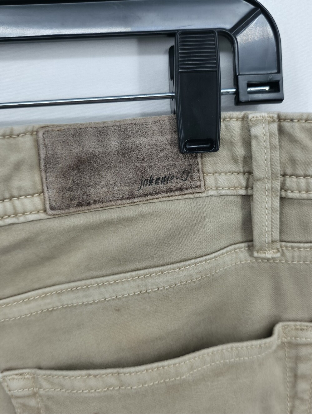Johnnie-O Khaki 5 Pocket Pants Men's 33x32 Straight Stretch Tan Casual Golf - Picture 7 of 12